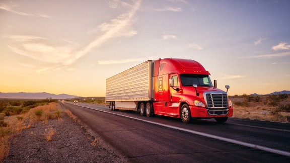 truck on the highway