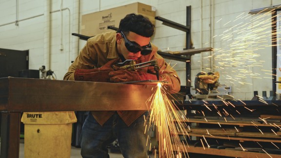 welding, sparks